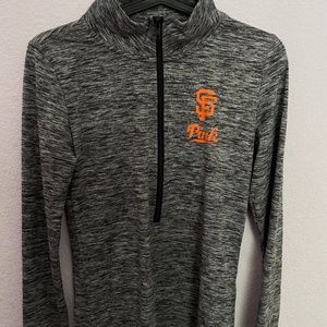 VS Pink San Francisco Giants Grey Half-Zip